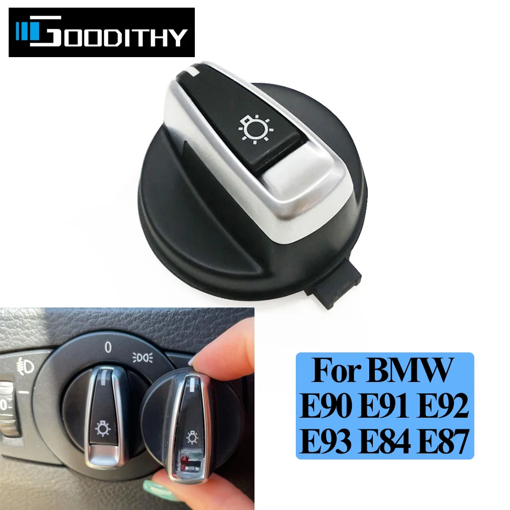 Car Headlight Button Headlamp Knob Headl Light Rotary Switch For BMW 1 3 X1 Series E84 E87 E88 E82 E90 E91 E92 E93 61316932794