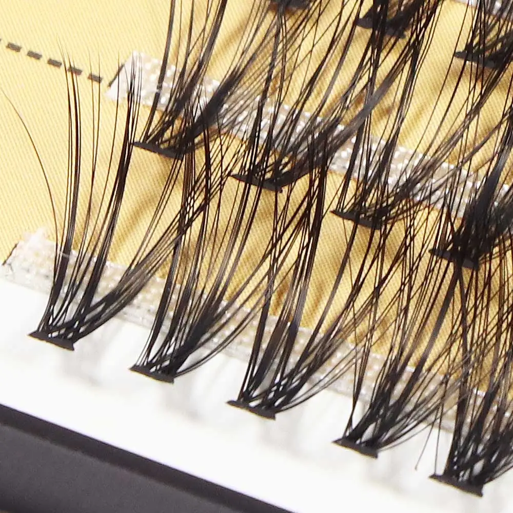 60 Bundles Mink Eyelash Extension Natural 3D Russian Volume Faux Eyelashes Individual 20D Cluster Lashes Makeup Cilia