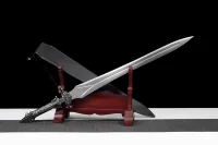 سيف فرسان الهيكل الأوروبي "كاتانا العصور الوسطى" (صناعة يدوية - شفرة فولاذية كاملة) | Epic Knight Katana Full Tang Combat Sword