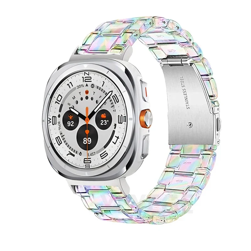 Elegant Clear Resin Watch Bracelet - Premium Strap Accessory
