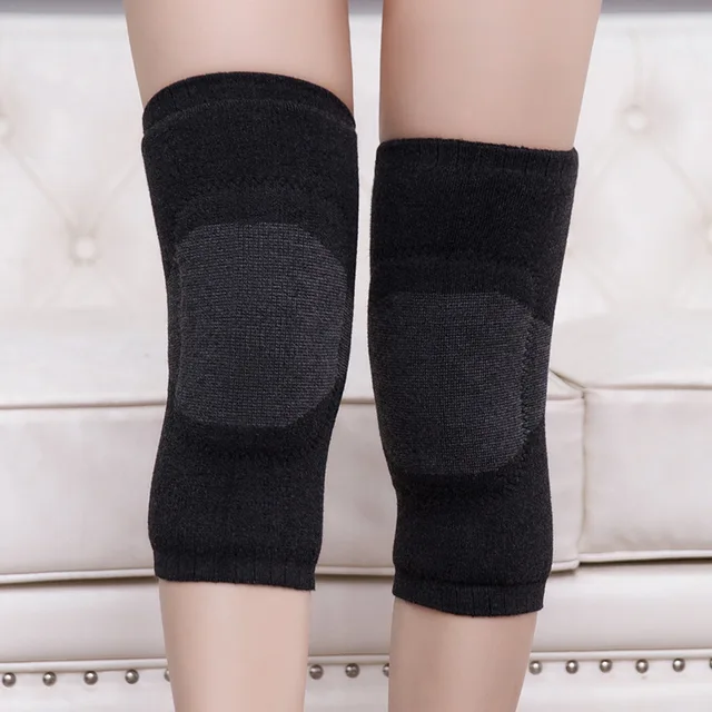 2Db Kasmír Térdtartó Tartó Támogatás Láb Melegebb Téli Meleg Termál Gyapjú Kerékpározás Sífutás Vastener Térdpárnák Hüvely Lábmelegítők - Image 5
