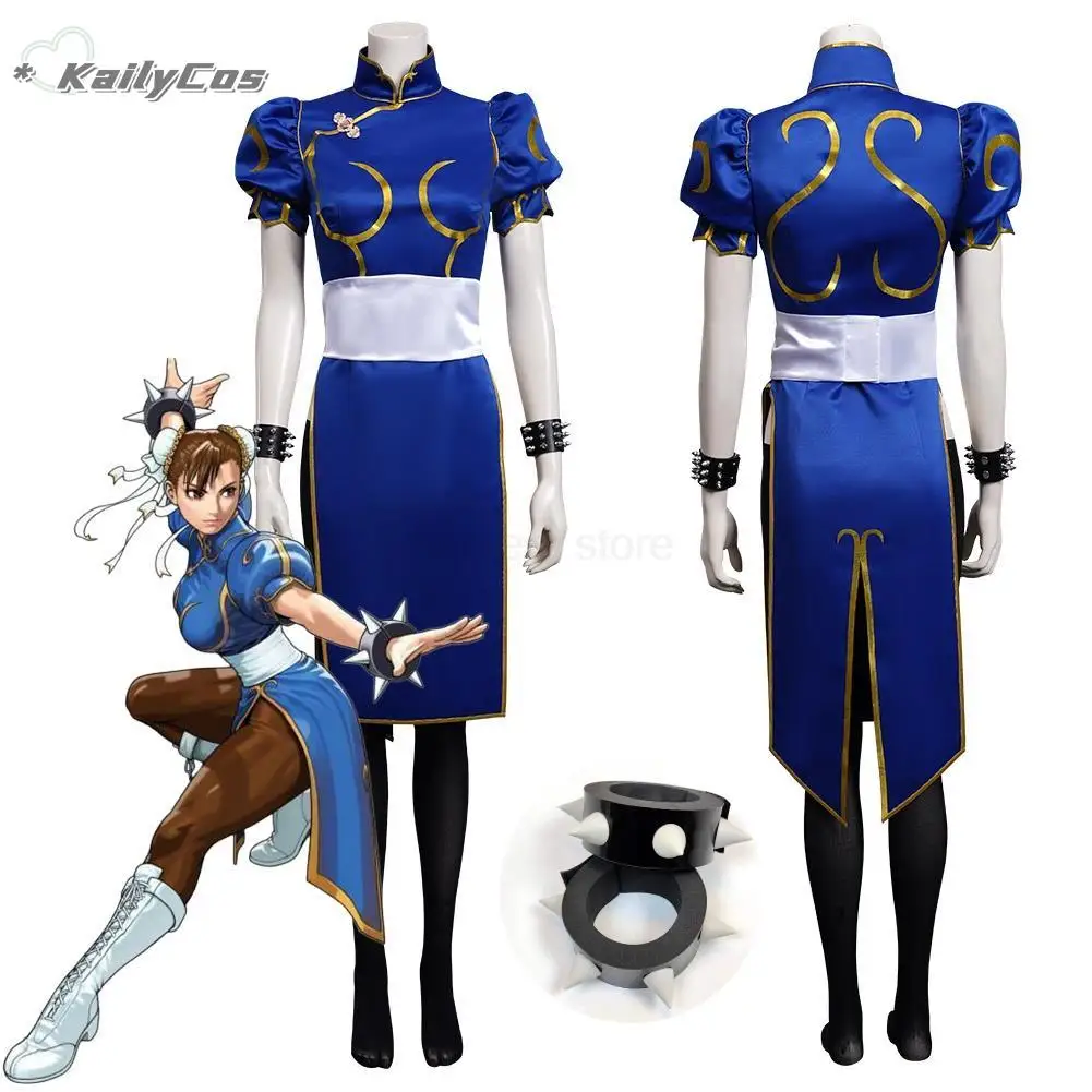 

XS-3XL Chun Li Cosplay Costume Anime Game Cosplay Costume Dress Outfit Women Feamle Ladies Halloween Party Role Play Clothing SF