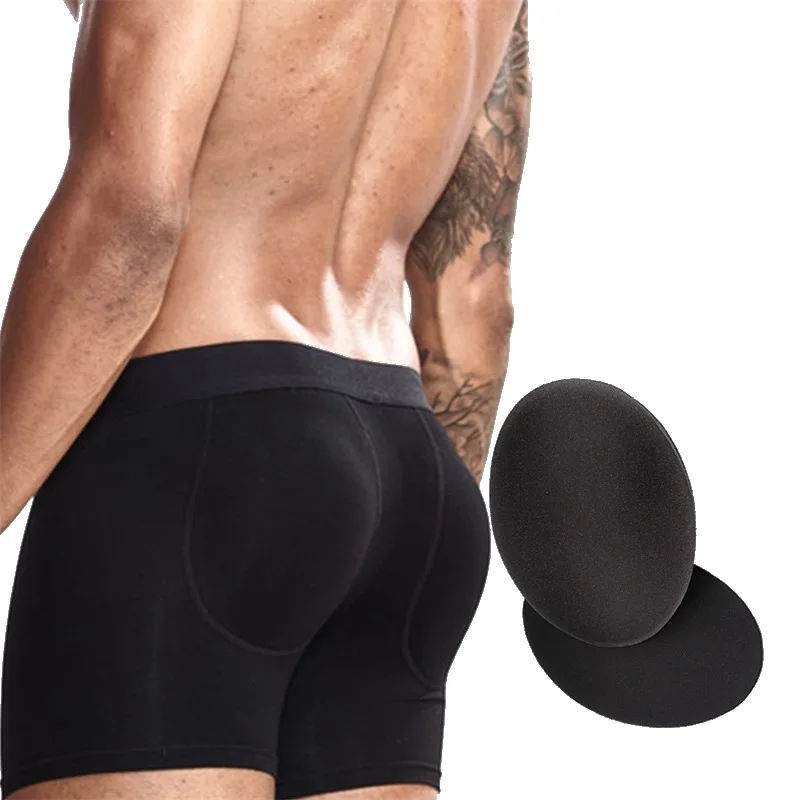 2PCS Men Butt Enhancer Sponge Pads For Underwear Hip Shaper Padded