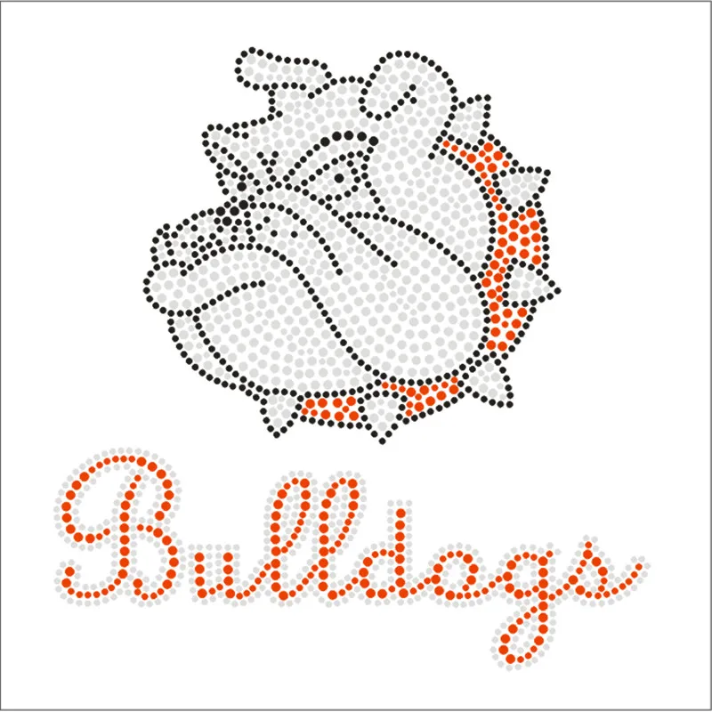 

Rhinestone Transfers Tops Hotfix Crystal Custom Strass Applique Clothes Stickers Dog Iron-On Patches Craft Accessories
