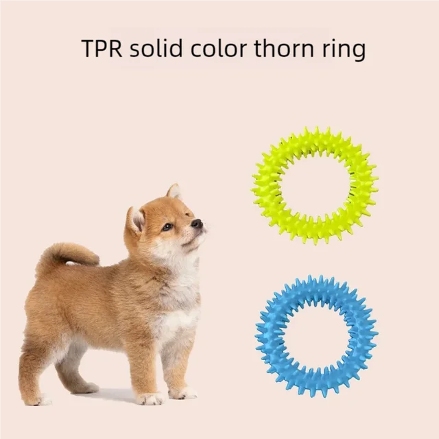 Pet Chew Toy Soft Rubber Bite-resistance Bone Shape Teeth Grinding Chewing Toys for Small Dogs Training Pet Supplies 5
