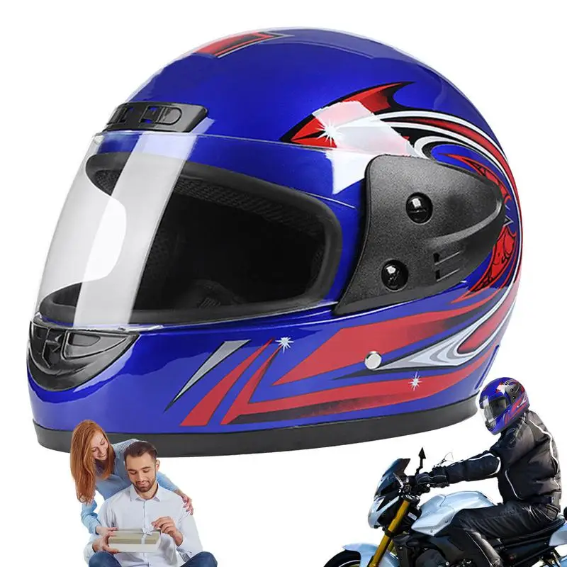 

Motorcycle Helmet Men Women Moto Helmet Durable Helmet Winter Full-cover Motorcycle Four Seasons Universal Gifts