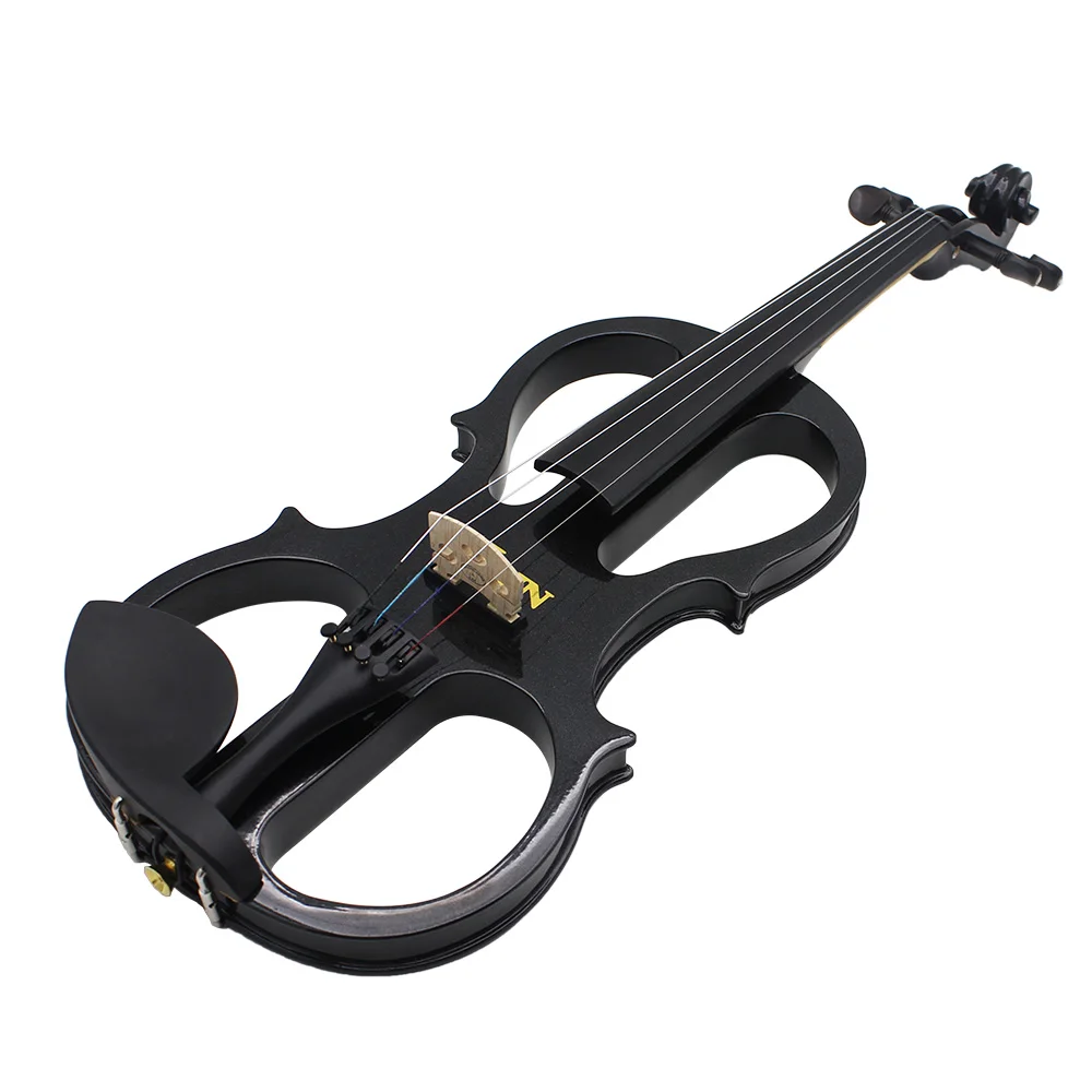 IRIN 4/4 Electric Violin Fiddle Student Beginners Solid Violin Starter Kit Stringed Instrument with Case Bow Audio Cable Strings 15 S7be4ad87aa3449e38656642c7df00a3ca
