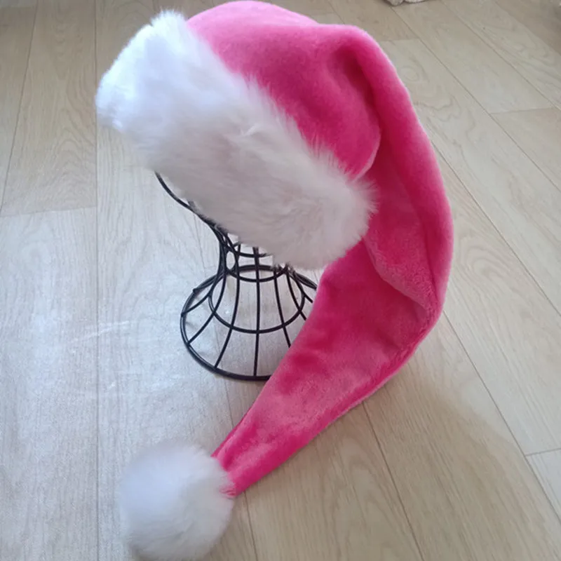 Christmas Plush Hat Santa Novelty Hat Kids Christmas Decorations For New Year Home Santa Claus Gift Party Supplies christmas beanie hat