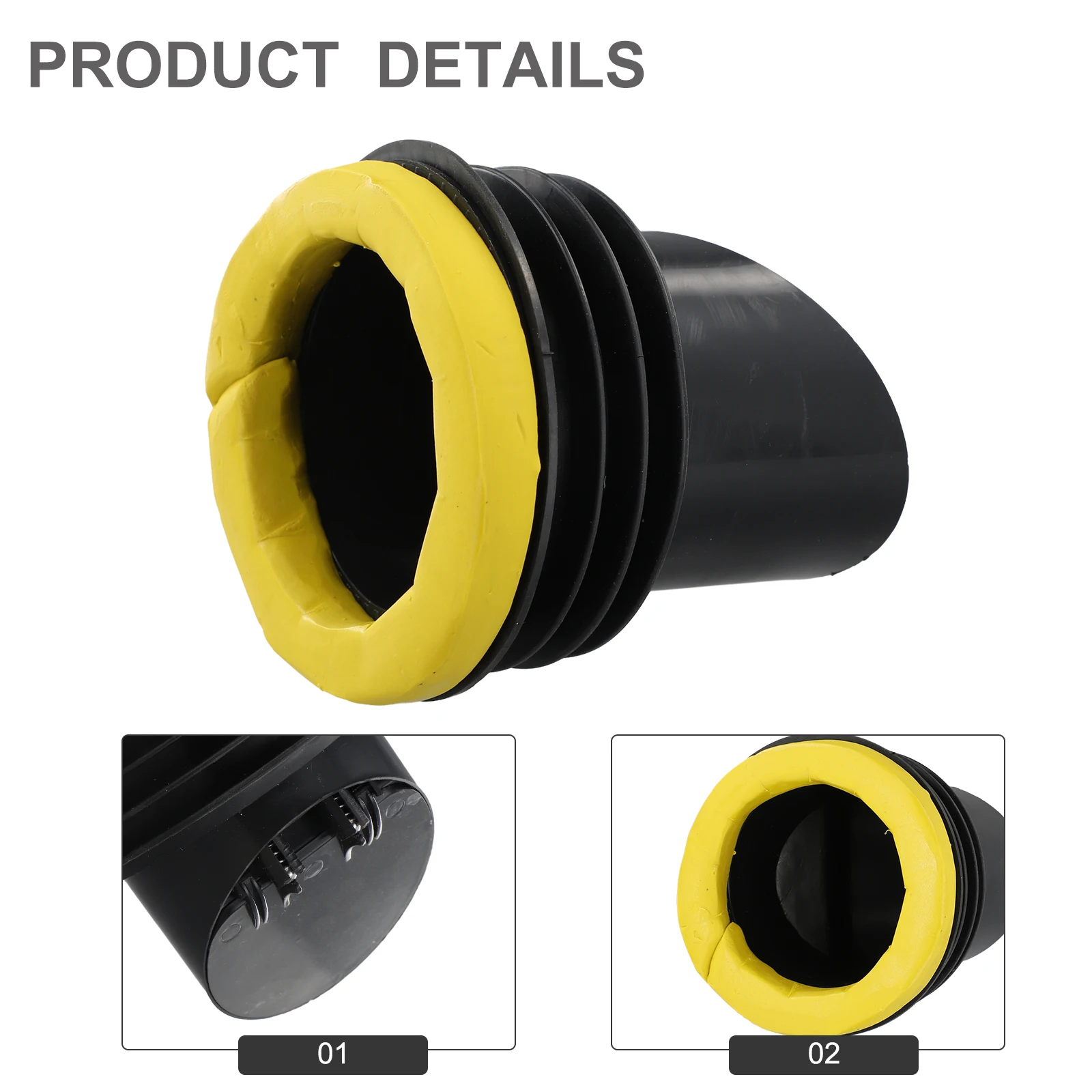 Toilet Flange Sealing Ring Check Valve Rubber Ring Leak-Proof 125x125x80mm Anti-backflow Perfect Seal Toilet Accessories 1pc toilet accessories