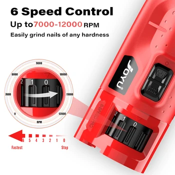 Dog Nail Grinder Dustproof with 2 LED Light - Super Quiet Powerful 6-Speed Nail Trimmer File for Small Medium Large Dogs dog acc 2