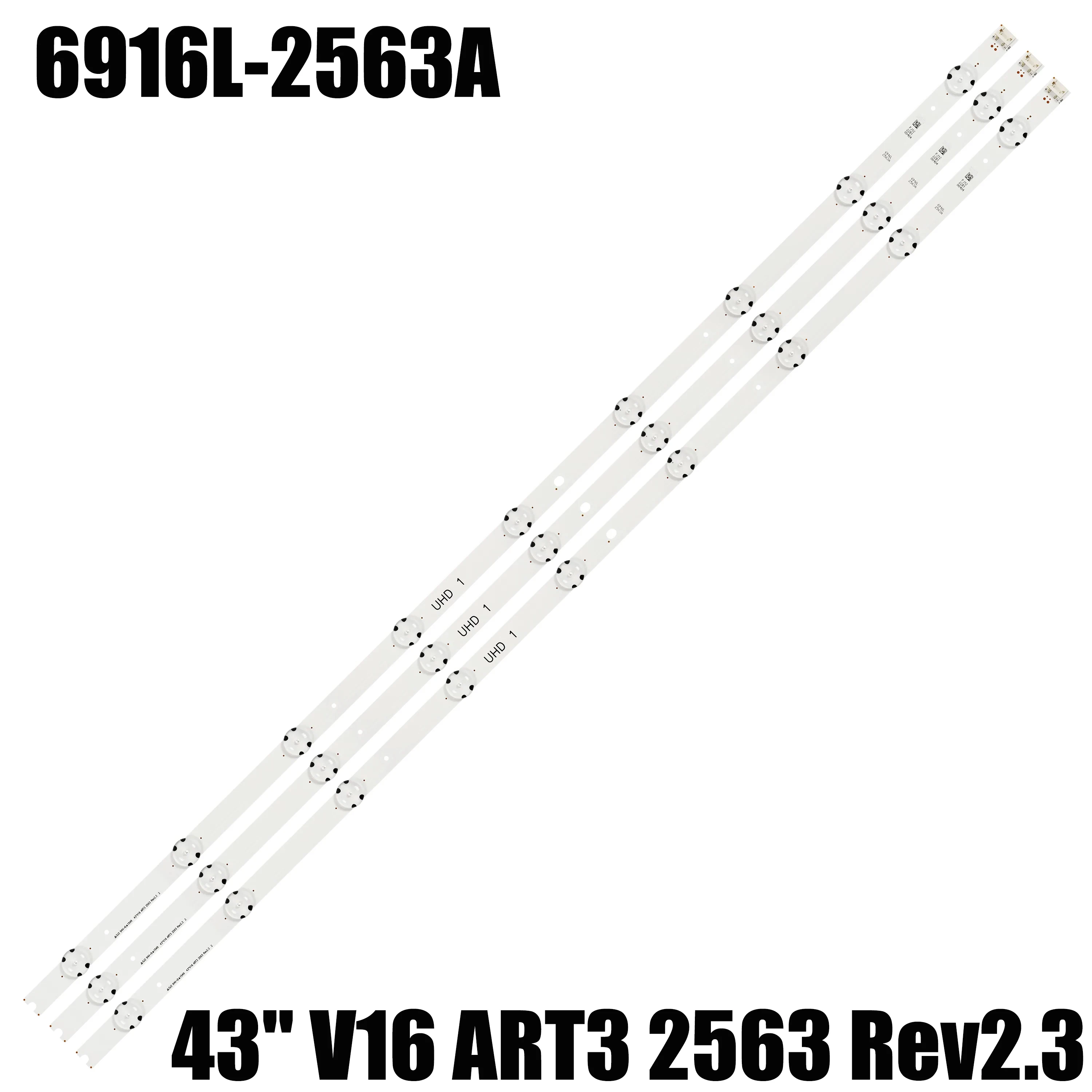 Tira Led para 43uh676v 6916l2563a 43uh661v 43uh656v 43uh668v 43uh652t 43uh6509 43uh654v 43uh6800 43uh6810 43uh6880 43uh7507