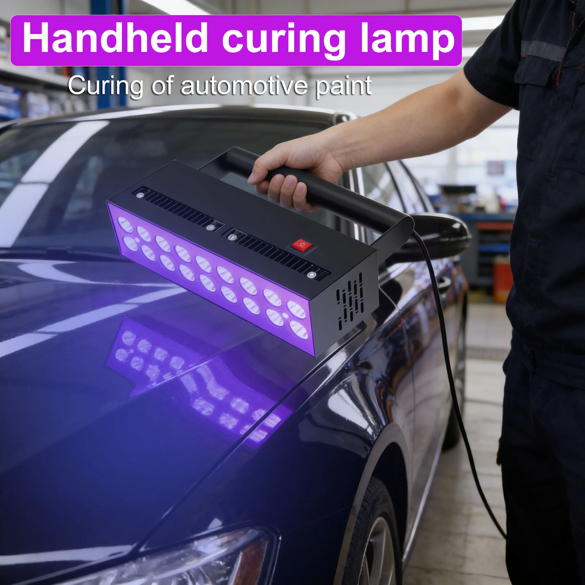 2000W 고출력 UV 경화 레진 램프 365nm 395nm 405nm PCB 보드 코팅 스크린 페인트 바니시용 자외선 UV 조명