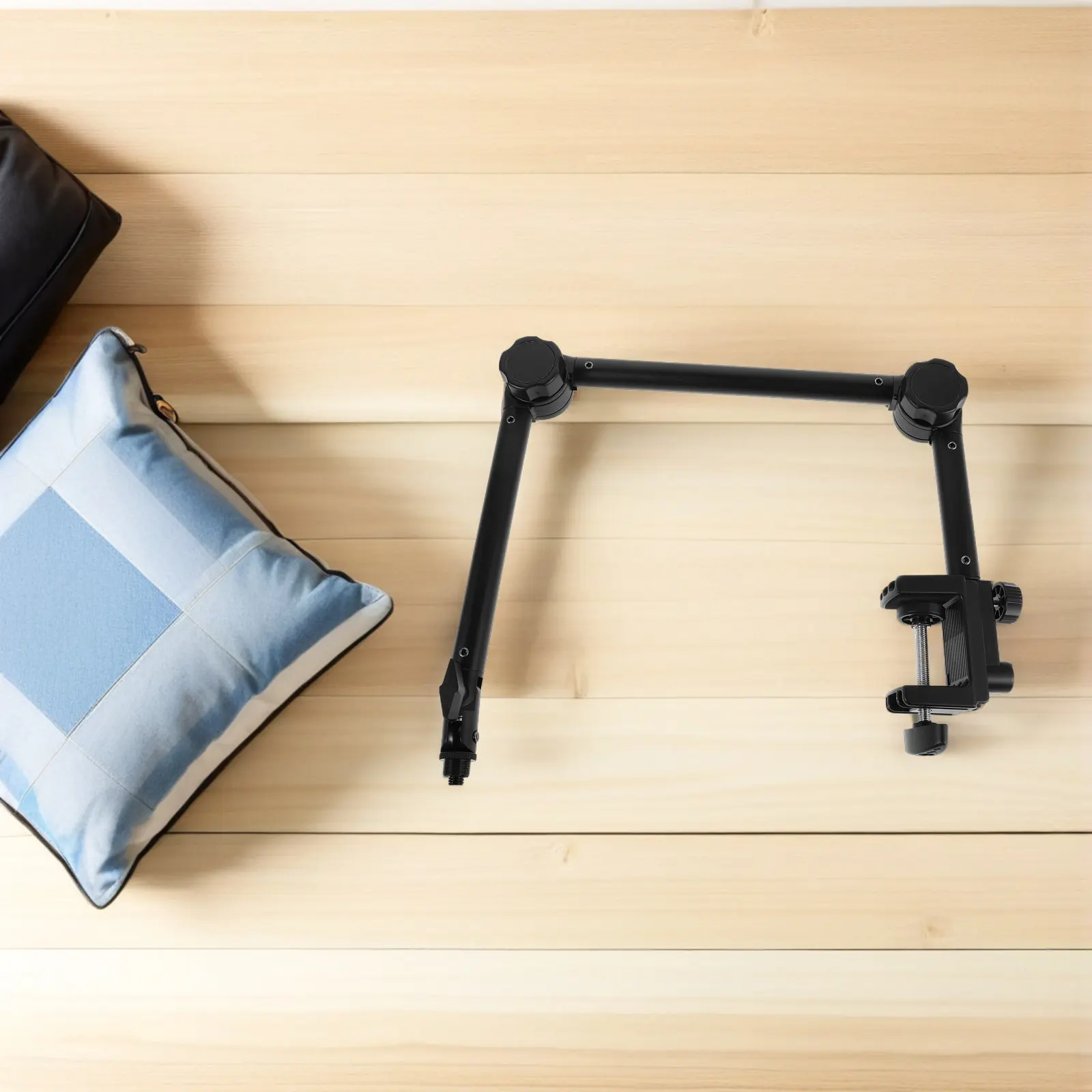 헤비 듀티 마이크 암 스탠드, 360도 회전, 스튜디오 녹음, 팟캐스트 방송, 라이브 스트리밍, 데스크 마운트용