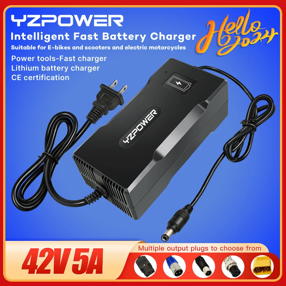 YZPOWER42V5Alithiumbatterychargerfastcharging36V10Slithium