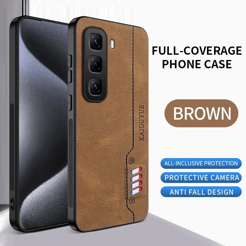 Premium PU Leather Protective Back Cover Case