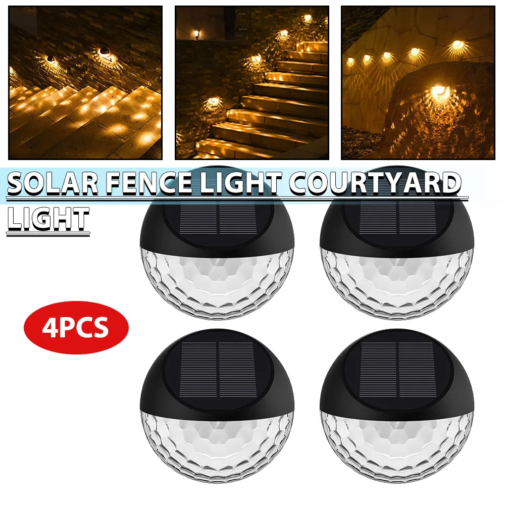 

LED Solar Deck Lights Outdoor Solar Path Garden Light Waterproof Solar Step Lamps Decoration For Patio Stair Fence Courtyard