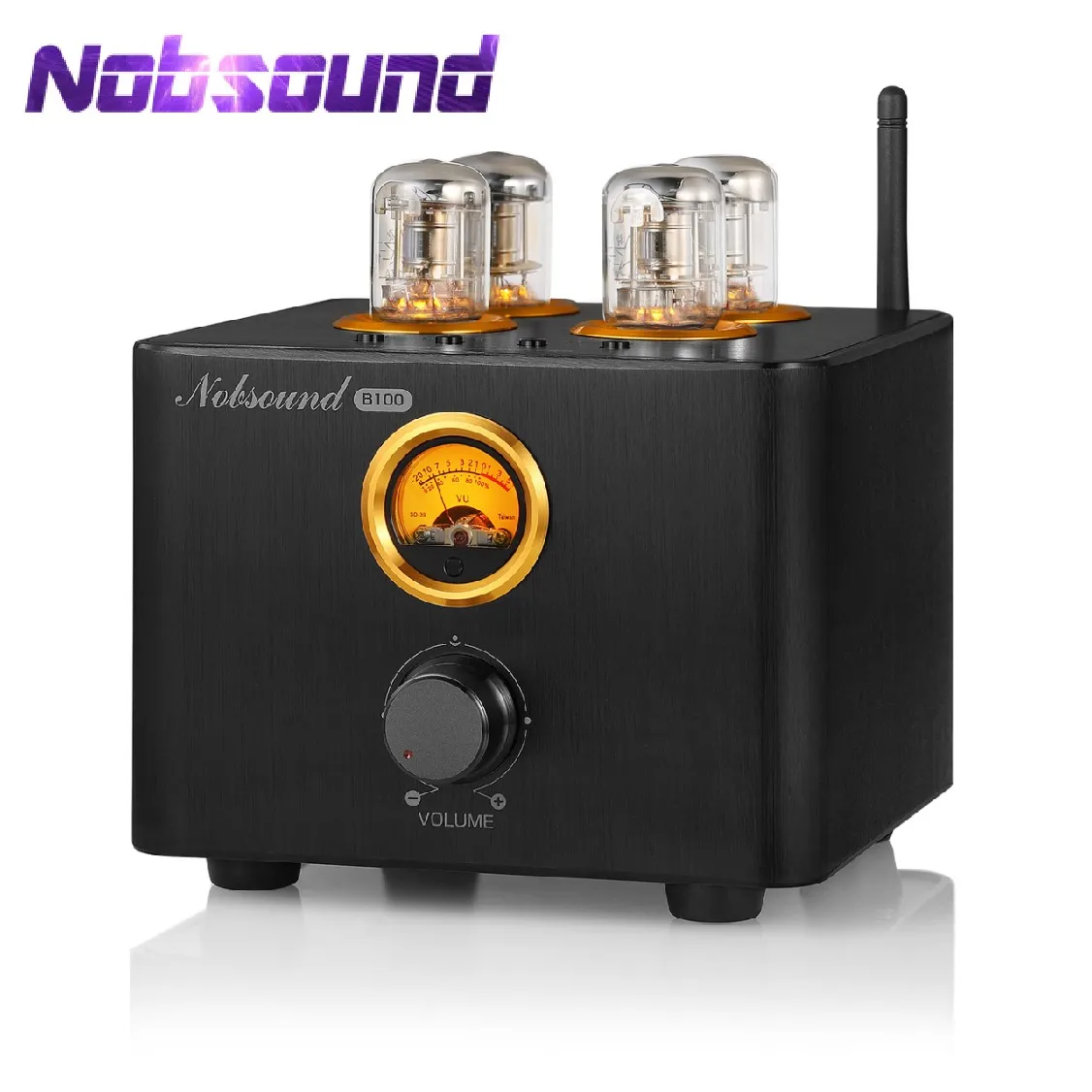 

Nobsound B100 HiFi Bluetooth 5.0 Valve Tube Amplifier Optical/Coaxial Integrated Amp Audio Receiver USB DAC Power Amp 25W×2