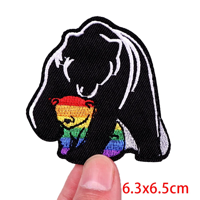 Tier/Stickerei Patch Corgi Katze Patch Eisen Auf Patches Für Kleidung Thermoadhesive Patches Auf Kleidung Frosch Bügeln Aufkleber – Detail 8