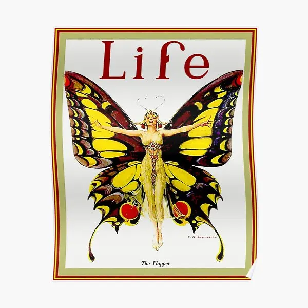 

Life Vintage 1922 Flapper рекламный плакат забавное украшение винтажная Настенная картина художественный Декор Современная роспись без рамки
