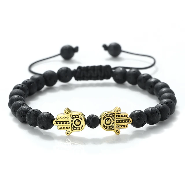 97674-fd9ffd.jpg Bracelets en malachite naturelle de 6 mm pour hommes, bracelets de poignet faits à la main, réglables, mode, pour femmes, bijoux de guérison énergétique Bouddha, cadeau pour couple