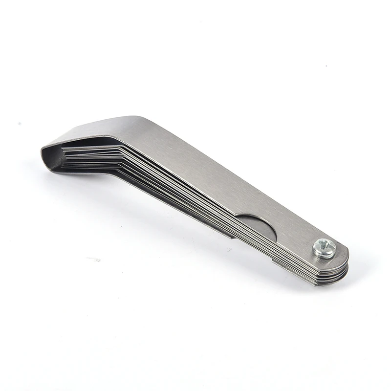 스테인레스 스틸 갭 필러 필러 게이지 핫, 두께 0.05 1mm 곡선, 16 블레이드 1 세트