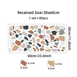 Elegant Terrazzo Marble Wall Decals (Nature)