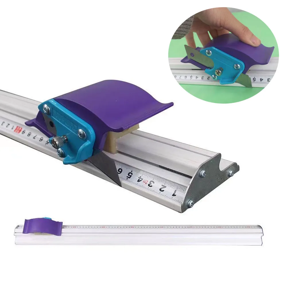 Regla De Corte Ajustable De Aleación De Aluminio, Ancho De 0 A 300 Mm, Compatible Con Máquinas De Corte Y Mármol