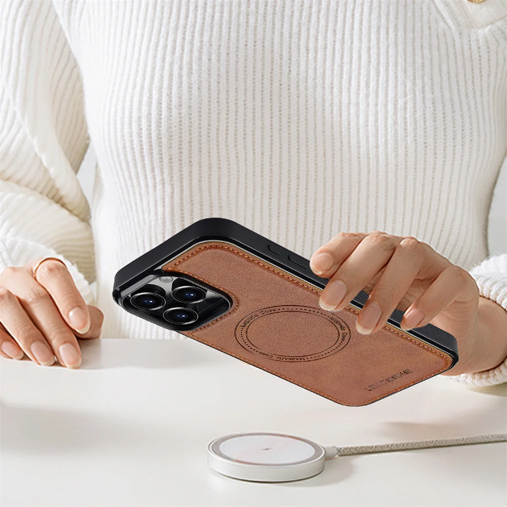 Elegant Magnetic Phone Case for iPhone - Sleek and Durable Protection Cover