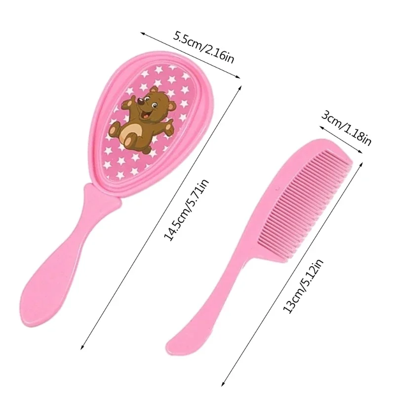 2PCS/Set Soft Infant Comb And Hairbrush Set For Baby Safety Tangle Children Brushes Of Hair Care Products Hairbrush