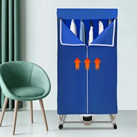 Сушилка для одежды с 5-слойным подогревом, быстросохнущая способность 1200–1500 Вт, тяжелая грузоподъемность 66 фунтов, управление таймером сенсорного экрана, складная — изображение 6