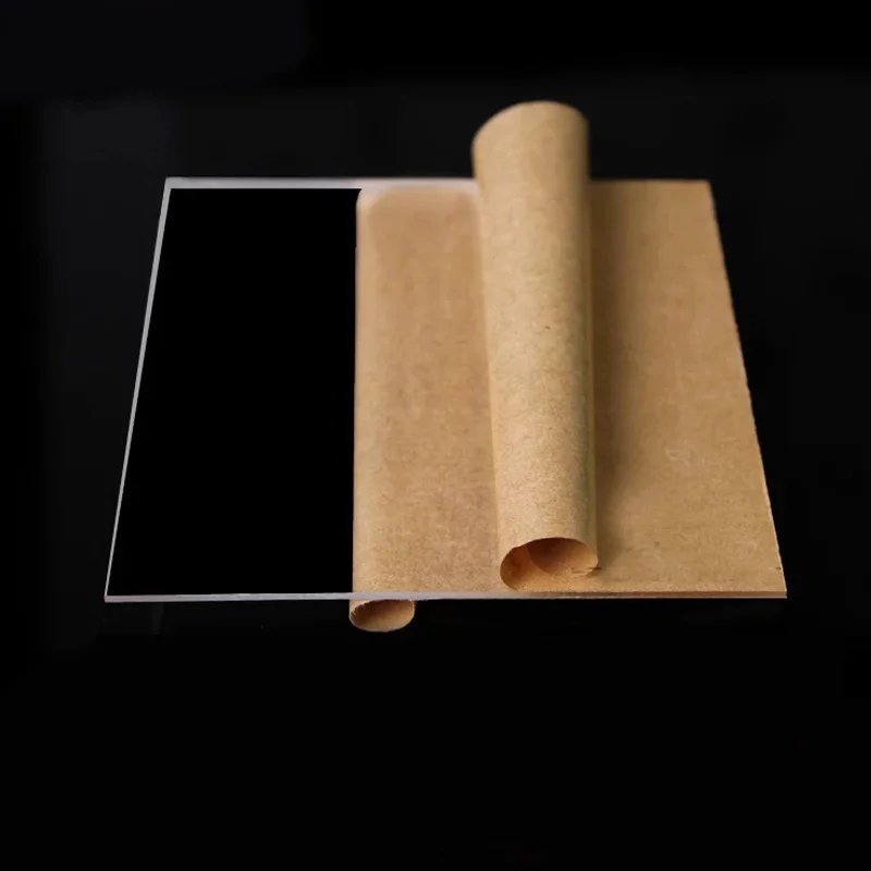 Size Option 3mm Cast Acrylic Thickness Clear Perspex Sheet Cut Plastic Transparent Board Perspex Panel Doors Signage Decor