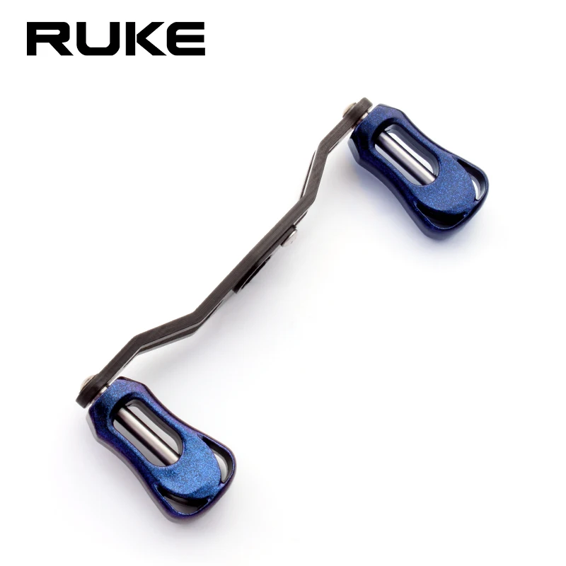 Ruke Fishing Reel Handle Carbon Fiber Materails For D/Ab Length 105mm Hole Size 8*5/7*4mm For Casting Rocker DIY Weight 20g fishing reel fishing tackle accessory