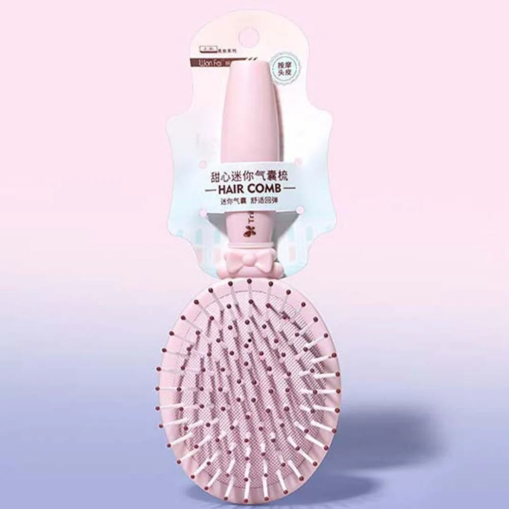 

Pink Bowknot Airbag Comb Hair Accessories Hair Styling Massage Hair Brush Hairdressing Scalp Massage Air Cushion Comb Home Use