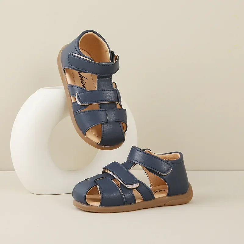 Child Sandal Summer Girls Sandal Flat Bottom Girls Shoes Soft Bottom Child Shoe Weave Boy Shoes Casual