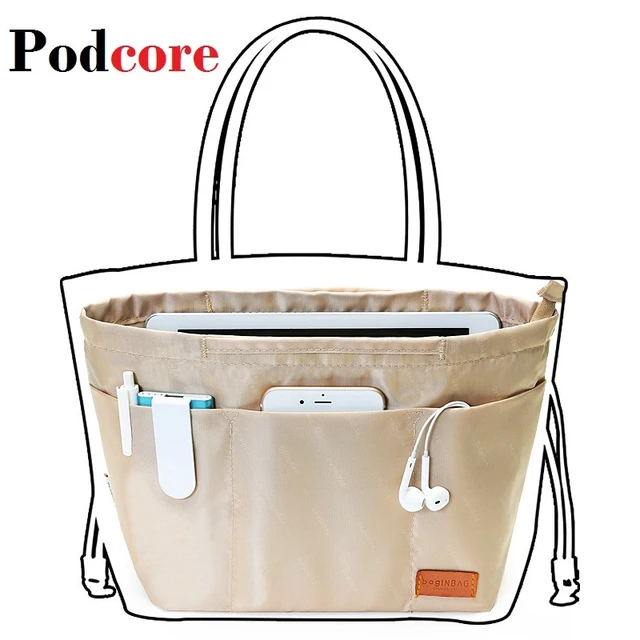 High Quality Insert Bag Organizer For LV Loop Hobo, Makeup Purse Handbag  Inside Devider Premium Nylon And Satin Fabric - AliExpress