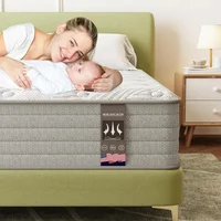 Mattress 12 Inch,Gel Memory Foam Mattress in a Box Individually Pocket Springs,Pressure Relief,CertiPUR-US Certified 1
