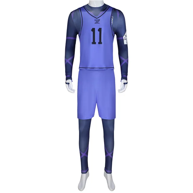 Anime azul bloqueio no.11 camisa de futebol isagi yoichi cosplay traje  peruca chigiri hyouma equipe esportiva z no.4 bachira meguru men -  AliExpress