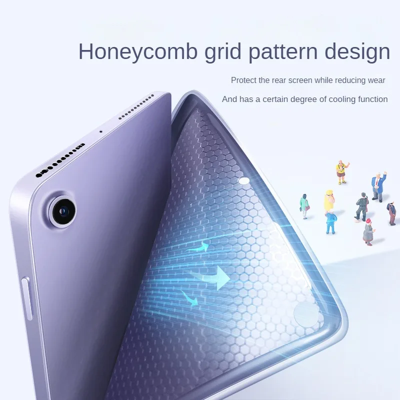 Premium Tri-Fold Magnetic Leather Stand Tablet Cover