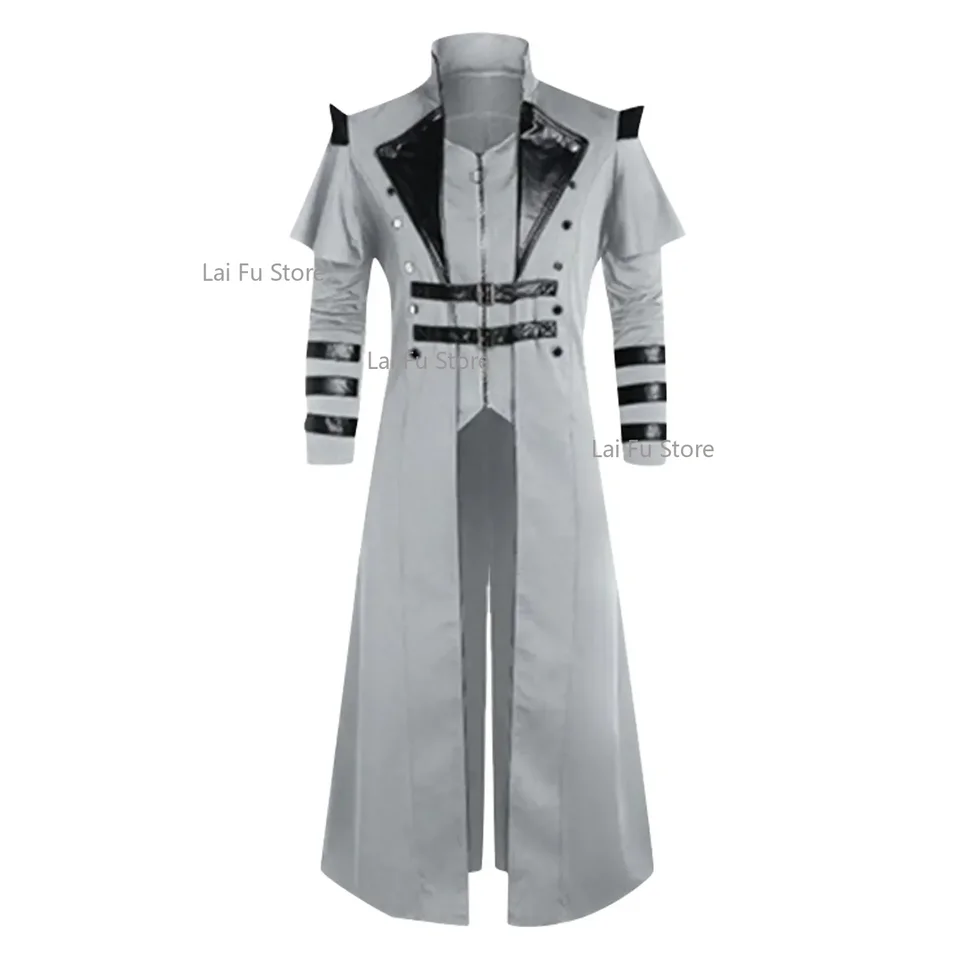 Giacca Uomo Steampunk Vintage – Cappotto Vittoriano A Manica Lunga, Nero, Taglia 3XL – Perfetto Per Halloween, Feste In Costume E Look Alternativi