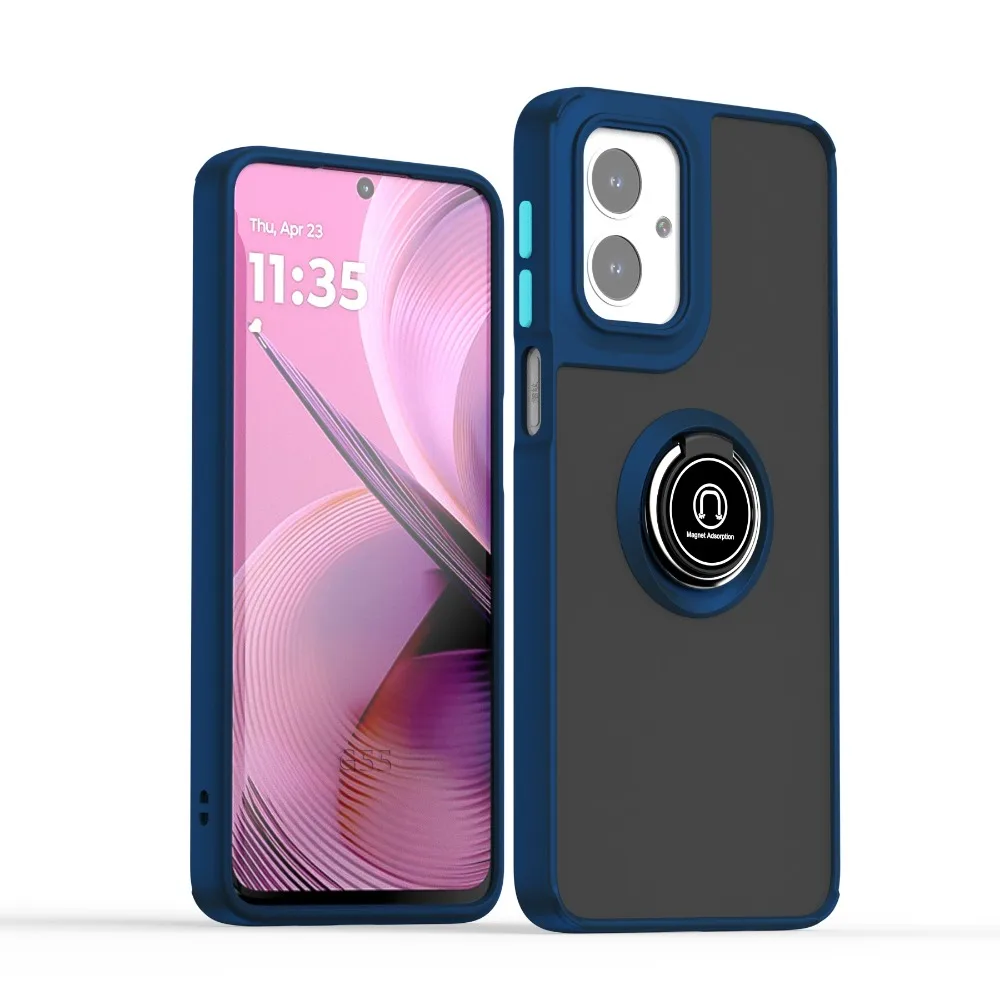 Enhanced Armor Case with Ring Magnetic Holder Cover