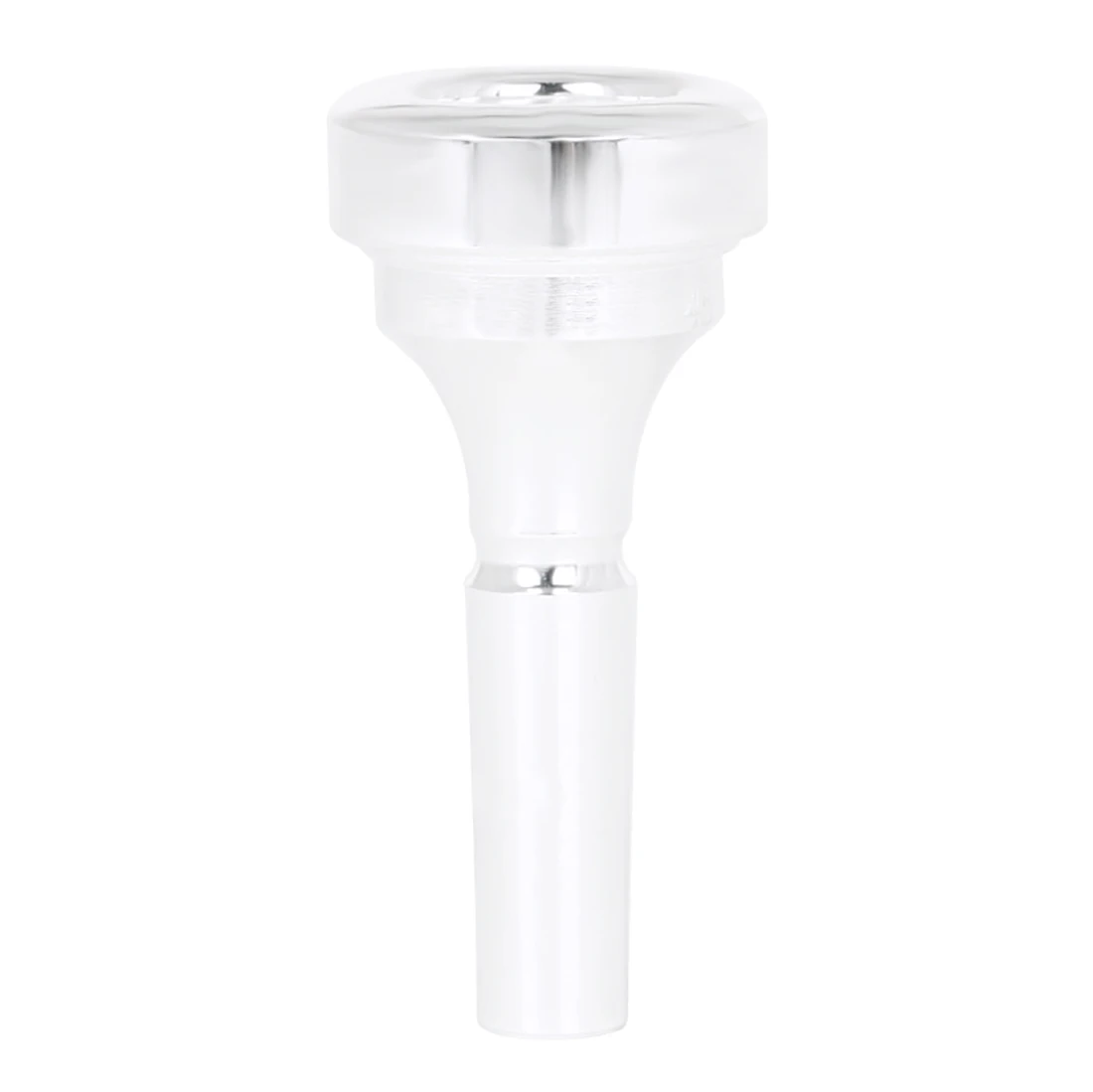 Description Picture 6 of itemProfessional 4B Cornet Mouthpiece Brass Silver Plated Bb Cornet Mouthpiece High Quality Brass Instrument Parts & Accessories