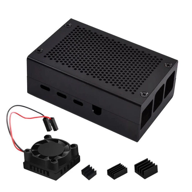 Raspberry Pi Aluminum Shell Case with Mesh Heat Dissipation