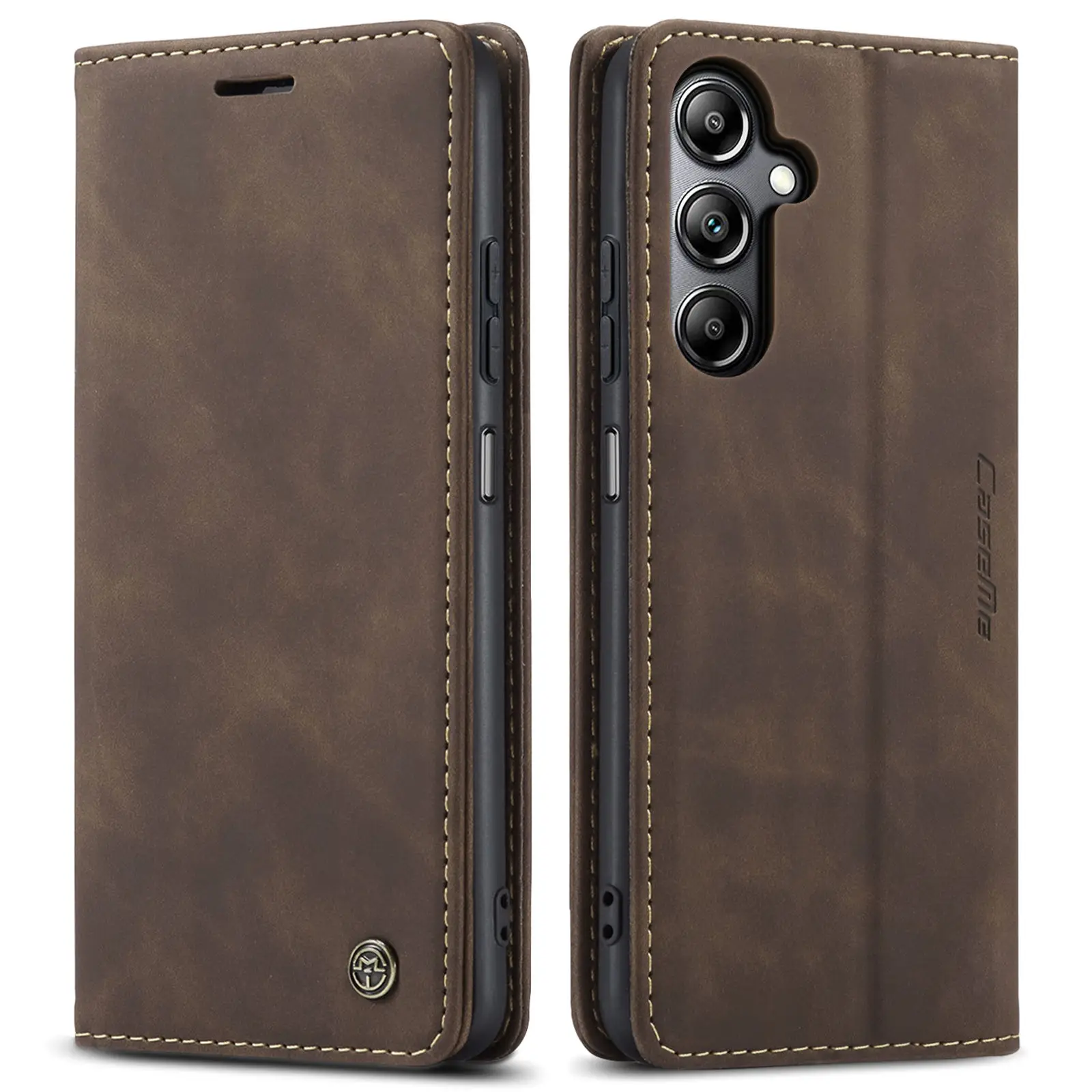 Leather Magnetic Folio Wallet Case with Card Holder – Premium Flip Cover