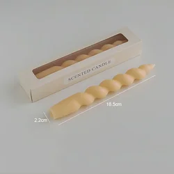 Elegant Spiral Soy Wax Aromatherapy Candle for Weddings and Home Decor (Zs yellow)