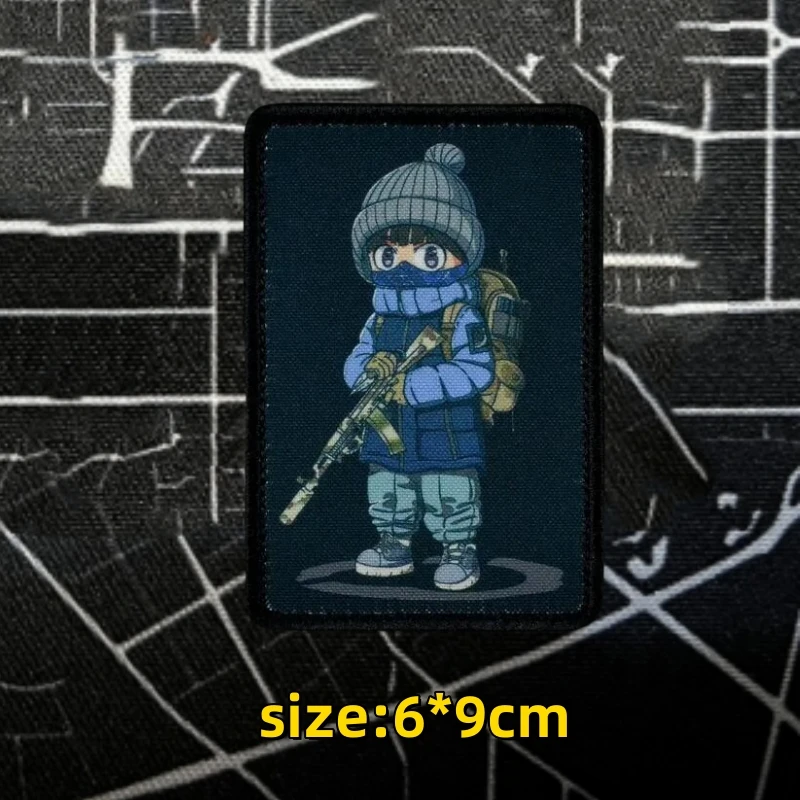 Russische Anti-Terror taktische Kleidung Rucksack Aufkleber echte Spezial einheiten militärische Patches gedruckt Klett verschluss Moral Abzeichen – Detail 3