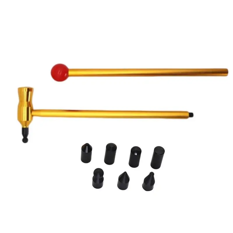 

Dent Rubber Hammer Auto Dent Repair Puller Kit T-bar Dent Puller Dent Removal Tools With 7pcs Heads Tap For Dent Removal Repair