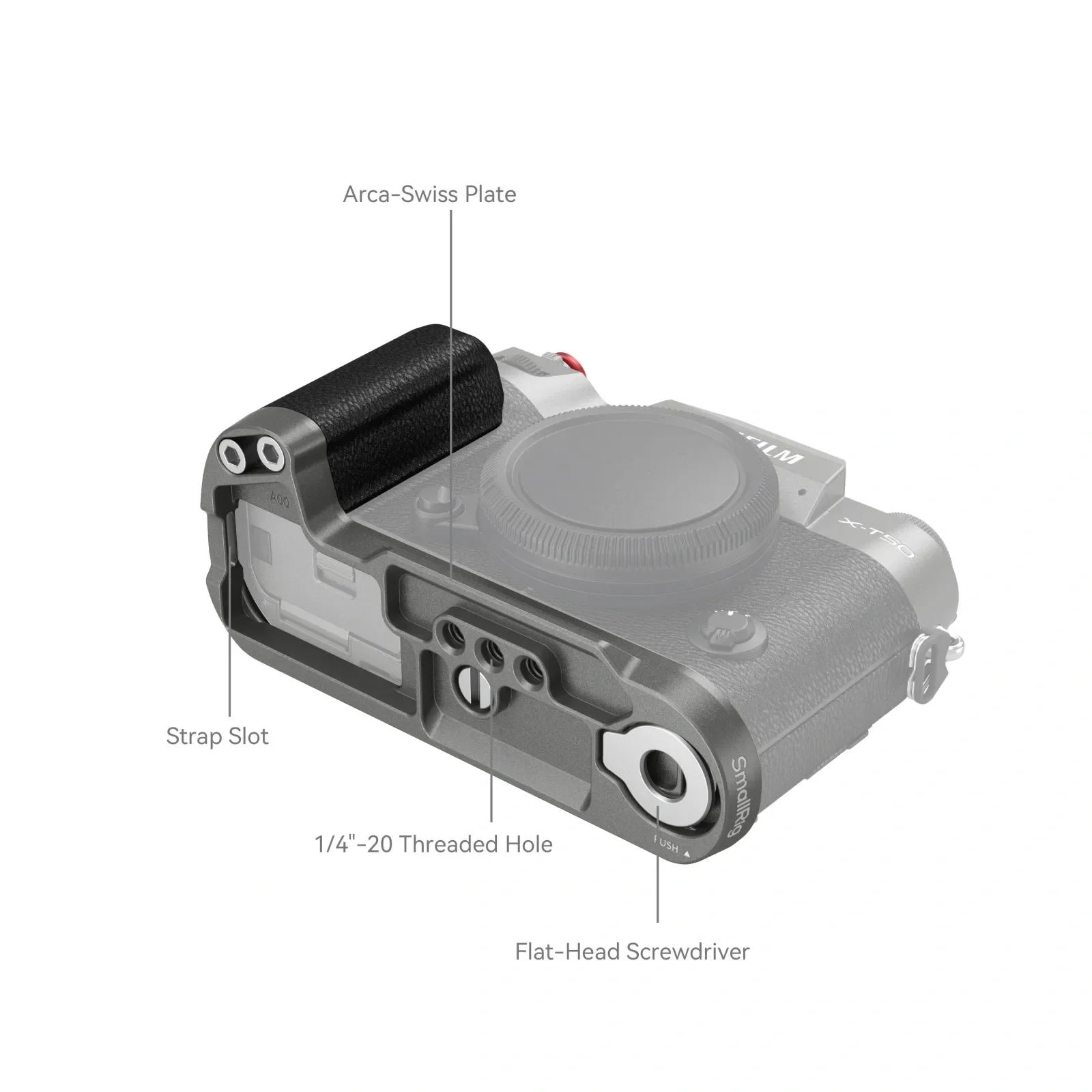 Sfifilm X-T50用のsmallrig l字型グリップ、クイックリリース