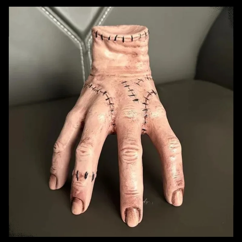 

Horror Wednesday Thing Hand Toy From Addams Family PVC Figurine Home Decor Desktop Craft Holiday Halloween Party Costume Prop