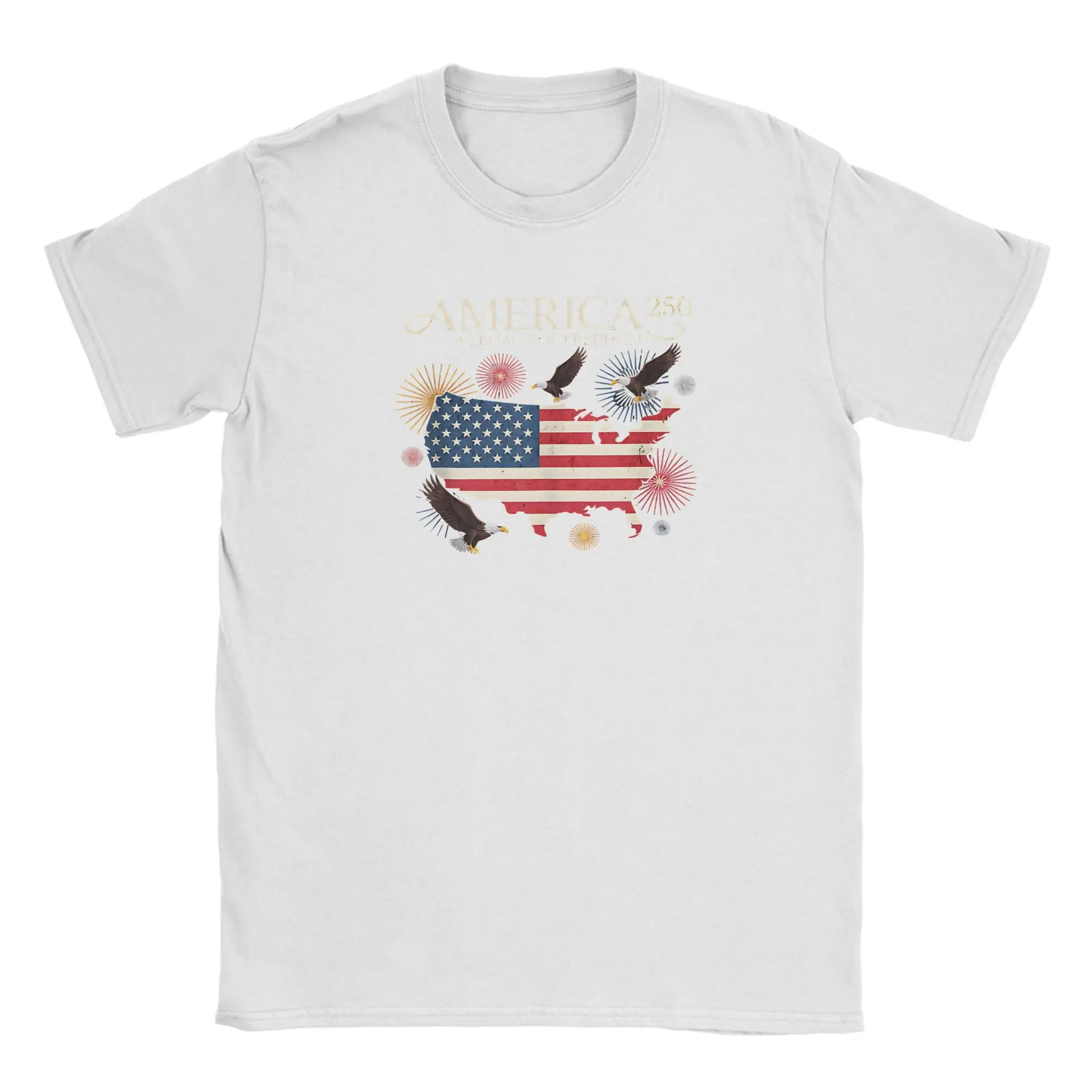 Vintage 250th Anniversary US Flag Short Sleeve T-Shirt