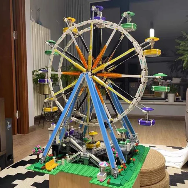 2464 pcs Creator street view model set Ferris Wheel Building Block Bricks Toys Girls Boys birthday